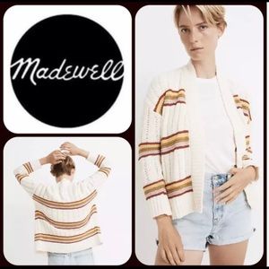 Striped Diaz Open Cardigan.  New With Tags. XXS